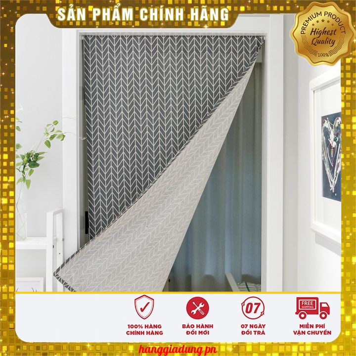 Rèm dán cửa vải canvas dán tủ, dán tường, ngăn lối đi - MŨI TÊN XÁM ...