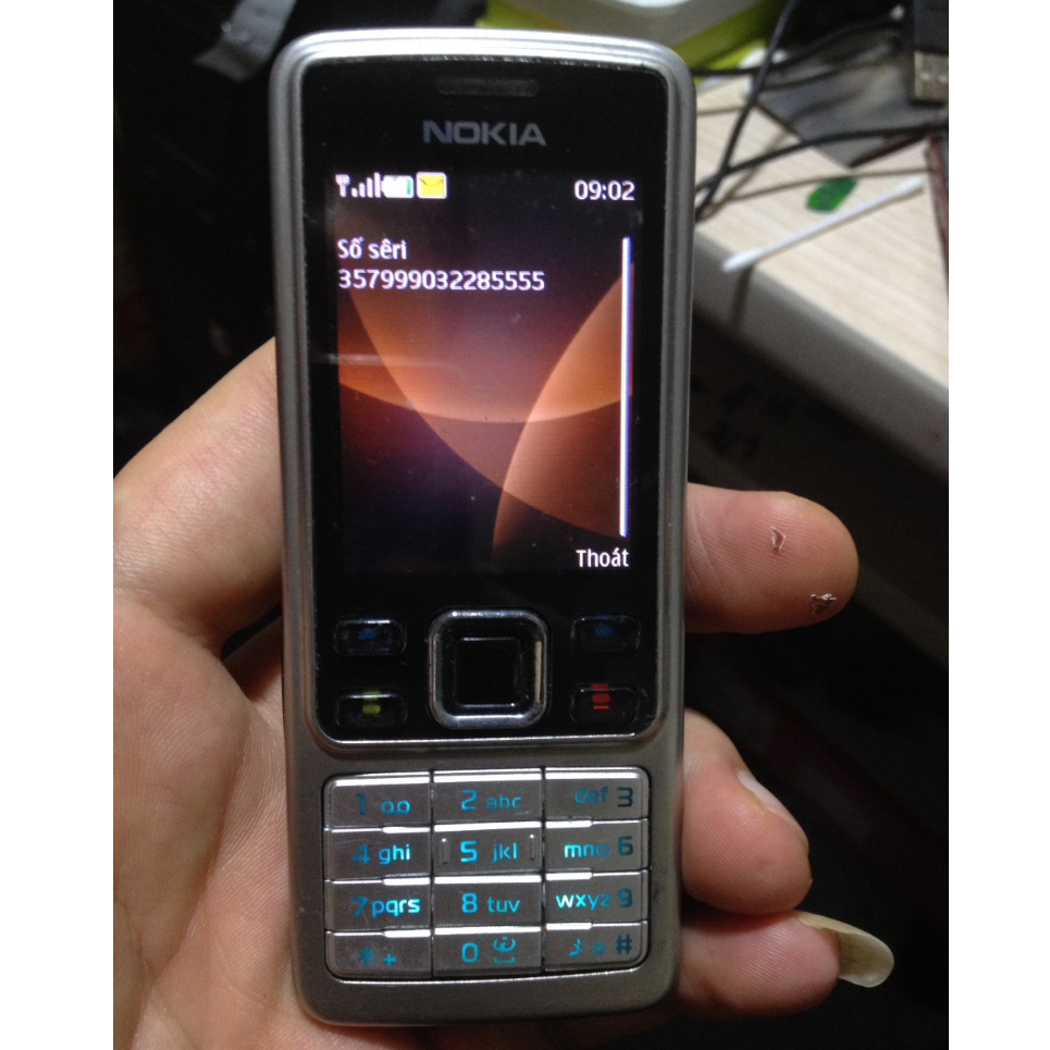 Xác NOKIA 6300 imei 5555, màn lúc bình thường, lúc lỗi màn, nghe gọi