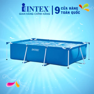 Bộ bể bơi khung kim loại trẻ em chính hãng INTEX mẫu mới 2024 chịu lực cực tốt