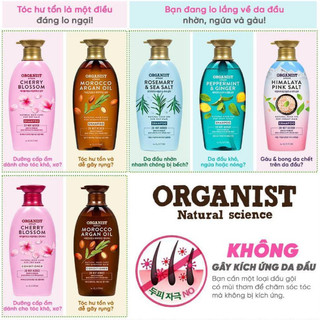 Dầu Gội Làm Sạch Sâu Organist Hương Thảo Và Muối Biển 500Ml, Elastine Rosemary And Sea Salt Deep Cleansing Shampoo