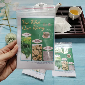 DÙNG THỬ Trà Khổ Qua Rừng 5 túi lọc - Thanh nhiệt, giảm mụn, giảm gút, giảm tiểu đường hiệu quả