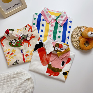 Áo sơ mi cộc tay cho bé trai Batala kids, Sơm mi mùa hè đi biển cho bé hoạ tiết sinh động dễ thương 10- 22kg SM-HOATIE