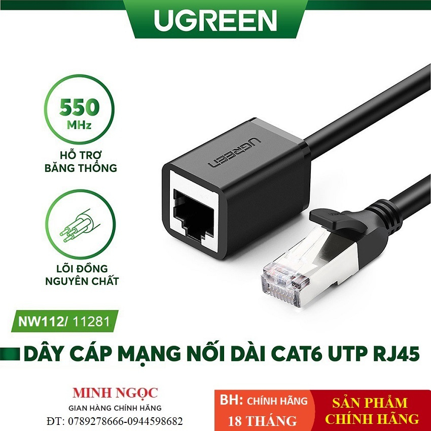Dây cáp mạng nối dài Ethernet CAT6 FTP RJ45 Patch Cords Ugreen NW112 ...