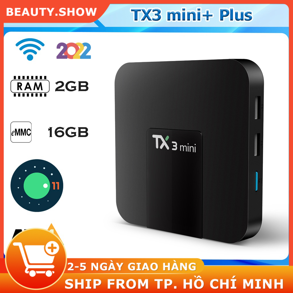 Android TV Box TX3 mini Ram 2GB, Amlogic S905W2, Android 11 Shopee
