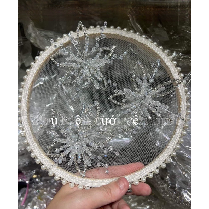 cài tóc cô dâu bán cả bộ như ảnh( mua lẻ ib shop)