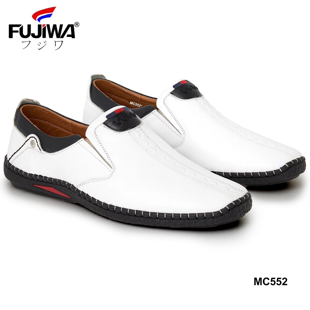 Giày Lười Da Bò Nam FUJIWA - MC552. Da Thật Cao Cấp, Đế Cao Su Non. Form Giày Chuẩn Size. Size:  38, 39, 40, 41, 42, 43