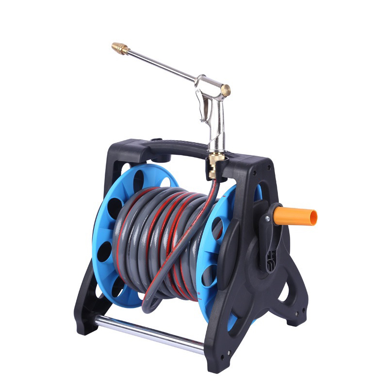 Bộ khung rulo hỗ trợ cuộn dây nước 35m, ống nước, vòi nước, dây bình ...