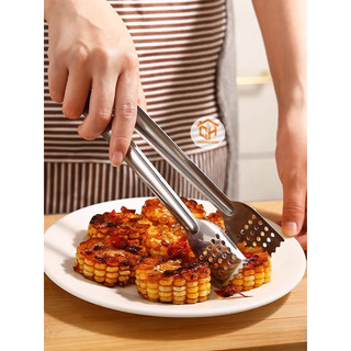 Kẹp Inox Gắp Thức Ăn, Đồ Nướng, Chiên Rán - Dụng Cụ Gắp Đồ Nóng Gắp Đá Cam Homeware