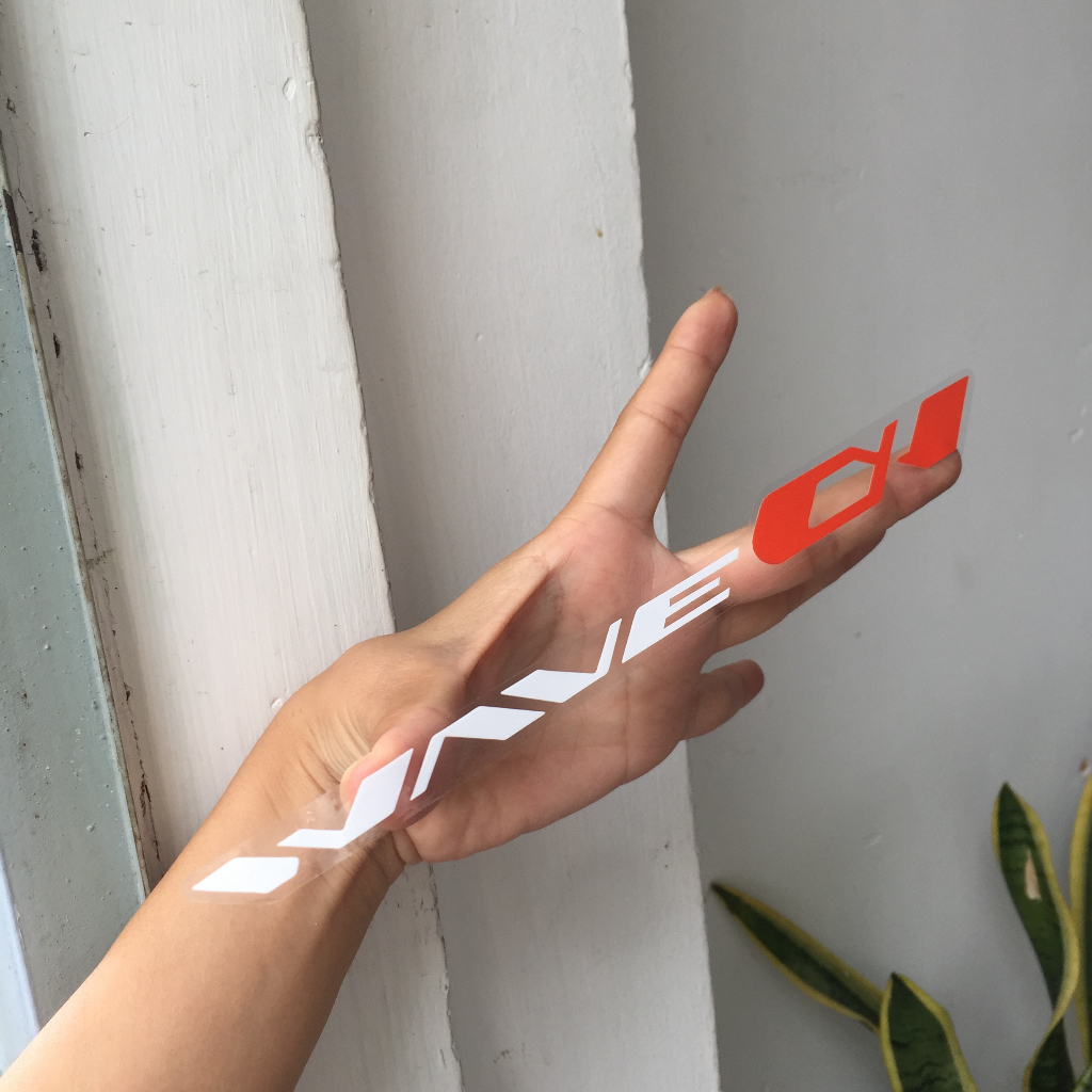 Tem WAVE A 2017, Xe 110 Decal cao cấp, tách nền dán lên mọi màu xe. Không bay màu, chống nước