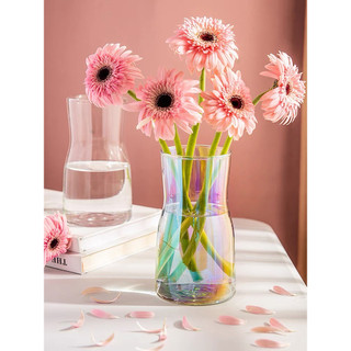 (giá dùng thử) cao 18cm Lọ hoa thủy tinh Daisy - Phong cách bắc âu đơn giản