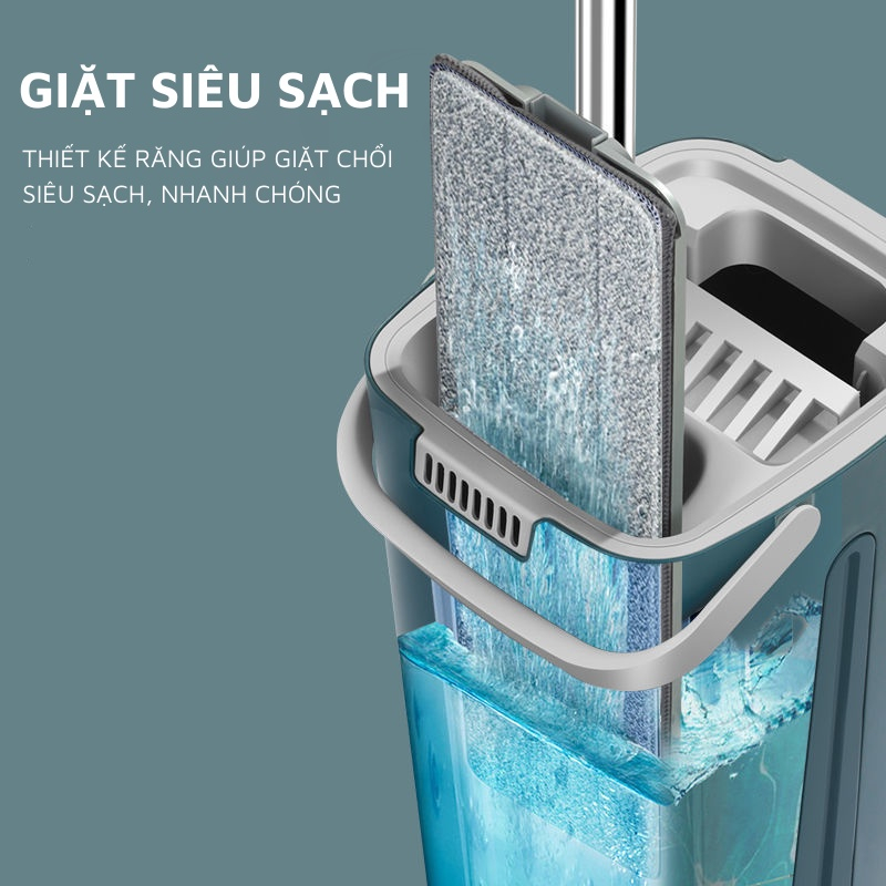 Cây Lau Nhà Tự Vắt Thông Minh MOPScratch Chổi Lau Nhà Tự Vắt Thông Minh Bộ Lau Nhà 360 Độ Cao Cấp Tiện Lợi
