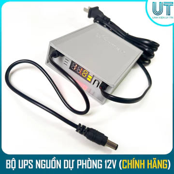Bộ UPS 12V lưu điện cho WIFI, CAMERA... Khi mất điện bộ UPS sẽ cấp điện cho thiết bị - Dung lượng 6-12h (Chính hãng)