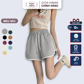Quần Short Đùi Nữ Ống Rộng Thể Thao Thun Da Cá P2HNEW QN02