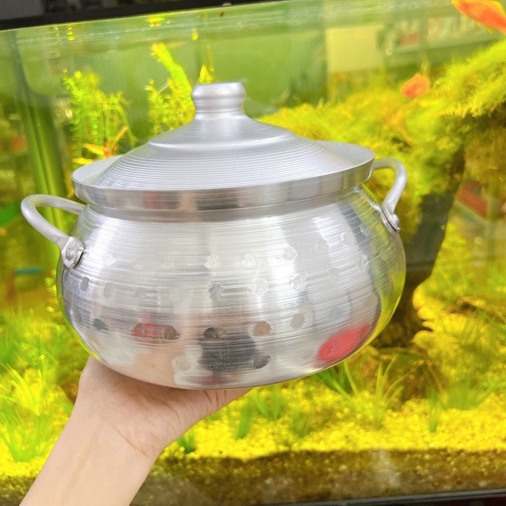 Nồi lẩu nhôm kiểu thái ( size 16cm - 22cm ) - Nồi lẩu , nồi nấu cơm dùng cho bếp gas, bếp cồn