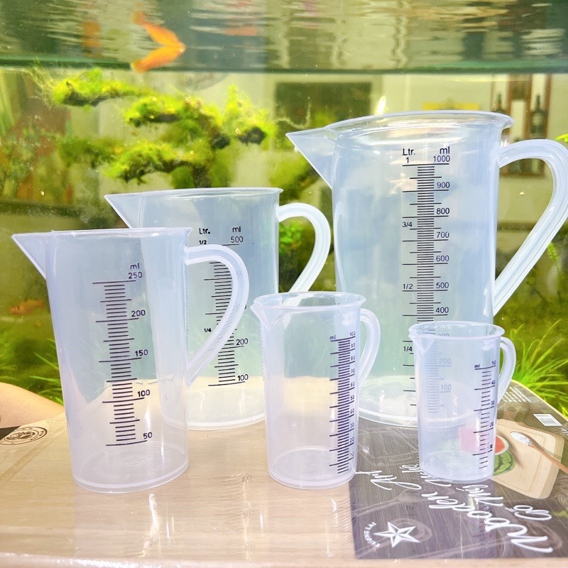 Ca đong chia vạch nhựa - -Ca - Ly đong định lượng pha chế 50ml - 1000ml Việt Nam
