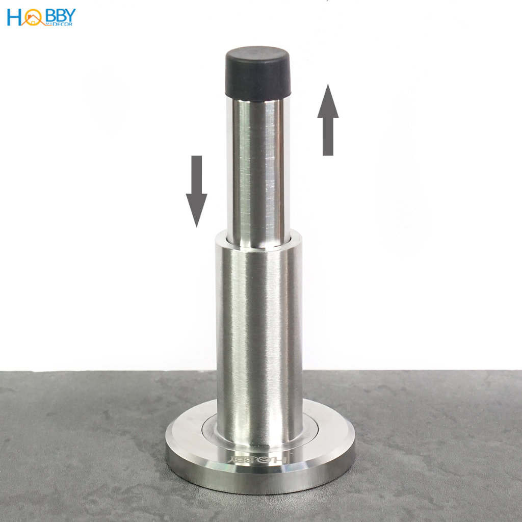 Chốt chặn cửa chống va đập chỉnh cao độ inox 304 Hobby Home Decor CC9