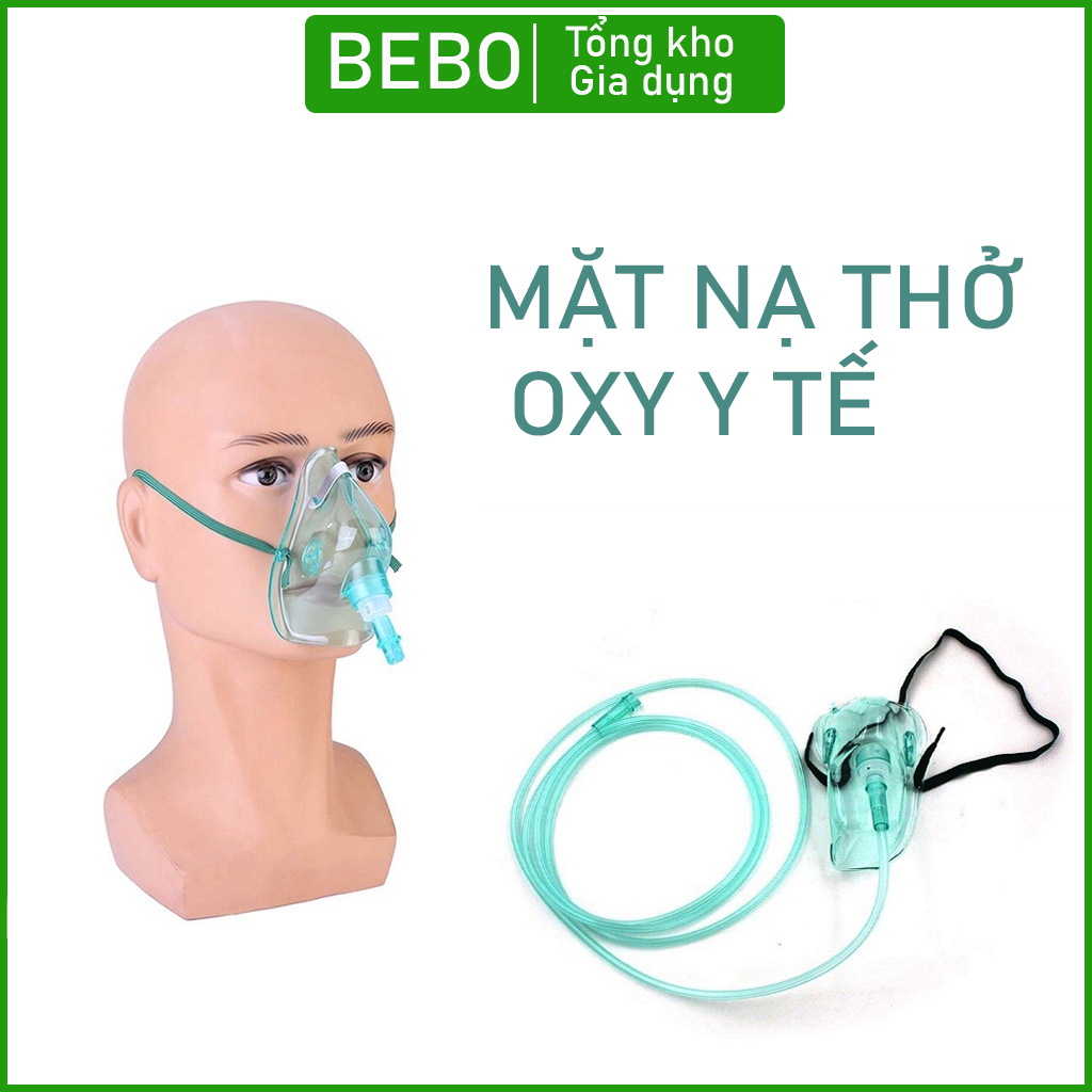 Mặt nạ oxy hỗ trợ thở, mask thở oxygen dùng cho bình oxy mini dùng ...