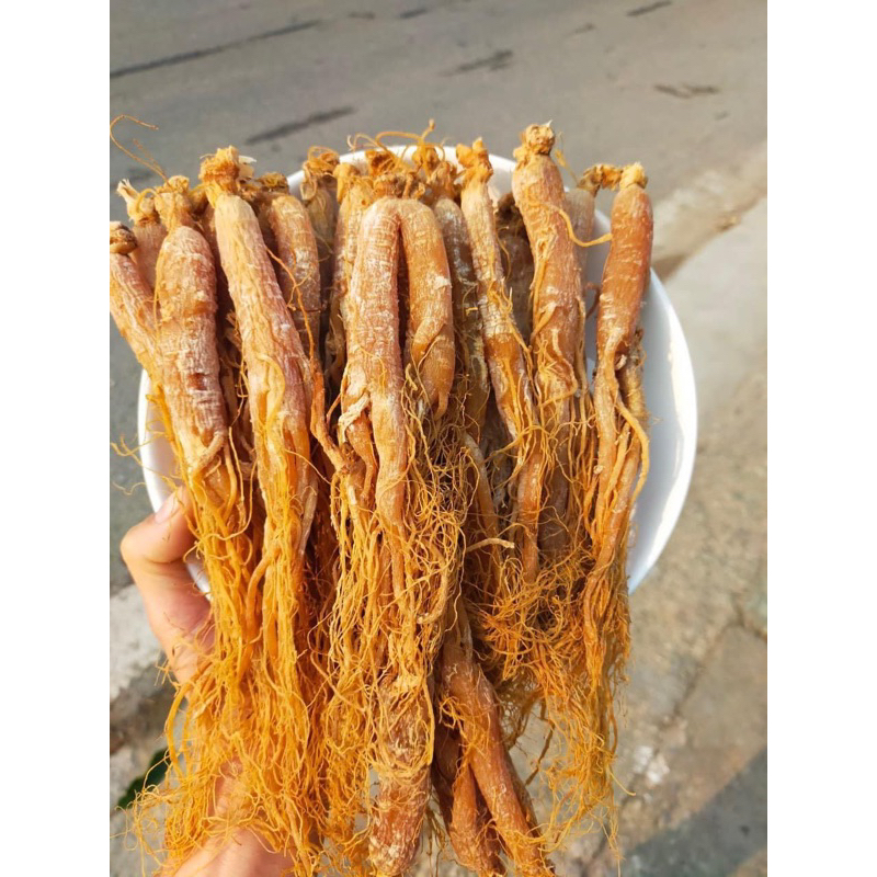 Hồng sâm sấy dẻo hàng đẹp củ to đều , thơm đậm vị sâm( Nhân sâm củ, sâm râu bồi bổ sức khỏe )100gr