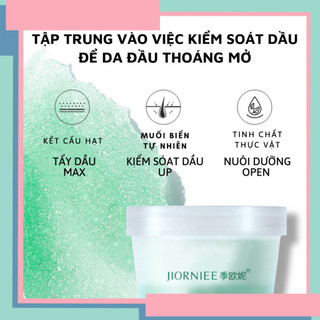 Tẩy tế bào da chết da đầu Jiorniee, tẩy tbc tóc giúp sạch sâu, giảm bết tóc, kiểm soát dầu nhờn.