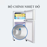 Tủ lạnh mini, tủ lạnh 2 cánh làm lạnh nhanh ngăn đá và ngăn lạnh giữ đồ luôn tươi mới, siêu nhỏ gọn tiết kiệm điện — ảnh 6