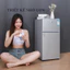 Tủ lạnh mini, tủ lạnh 2 cánh làm lạnh nhanh ngăn đá và ngăn lạnh giữ đồ luôn tươi mới, siêu nhỏ gọn tiết kiệm điện