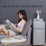 Tủ lạnh mini, tủ lạnh 2 cánh làm lạnh nhanh ngăn đá và ngăn lạnh giữ đồ luôn tươi mới, siêu nhỏ gọn tiết kiệm điện — ảnh 7