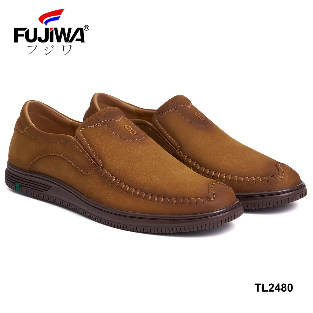 Giày Lười Da Bò Nam Fujiwa - TL2480. Da Thật Cao Cấp. Giày Được Đóng Thủ Công (Handmade). Có Size 38, 39, 40, 41, 42, 43