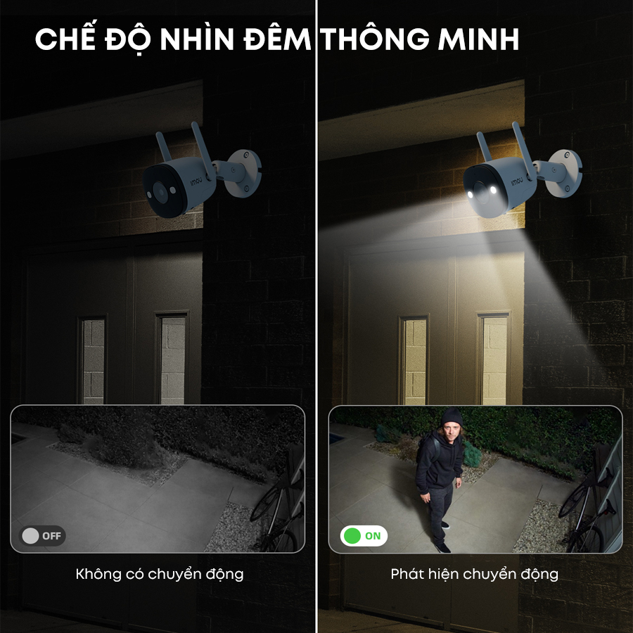 Ảnh Camera Wifi ngoài trời Imou Bullet 2E I 3MP/5MP I IPC-F52FP I 4 chế độ ban đêm I Chống nước IP67 2