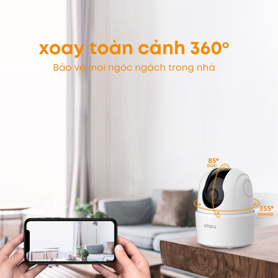 Ảnh Camera Wifi trong nhà Imou Ranger 2C (5MP)/ Ranger SE (4MP) I IPC-TA52P I Đàm thoại 2 chiều I Bảo hành 2 năm 3