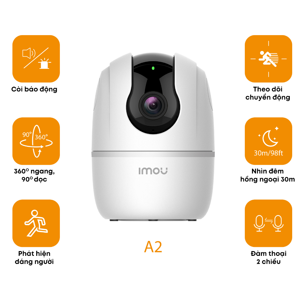 Ảnh Camera Wifi trong nhà Imou Ranger 2 I 3MP/5MP I IPC-A52P I Xoay toàn cảnh 360 I Phát hiện chuyển động 1