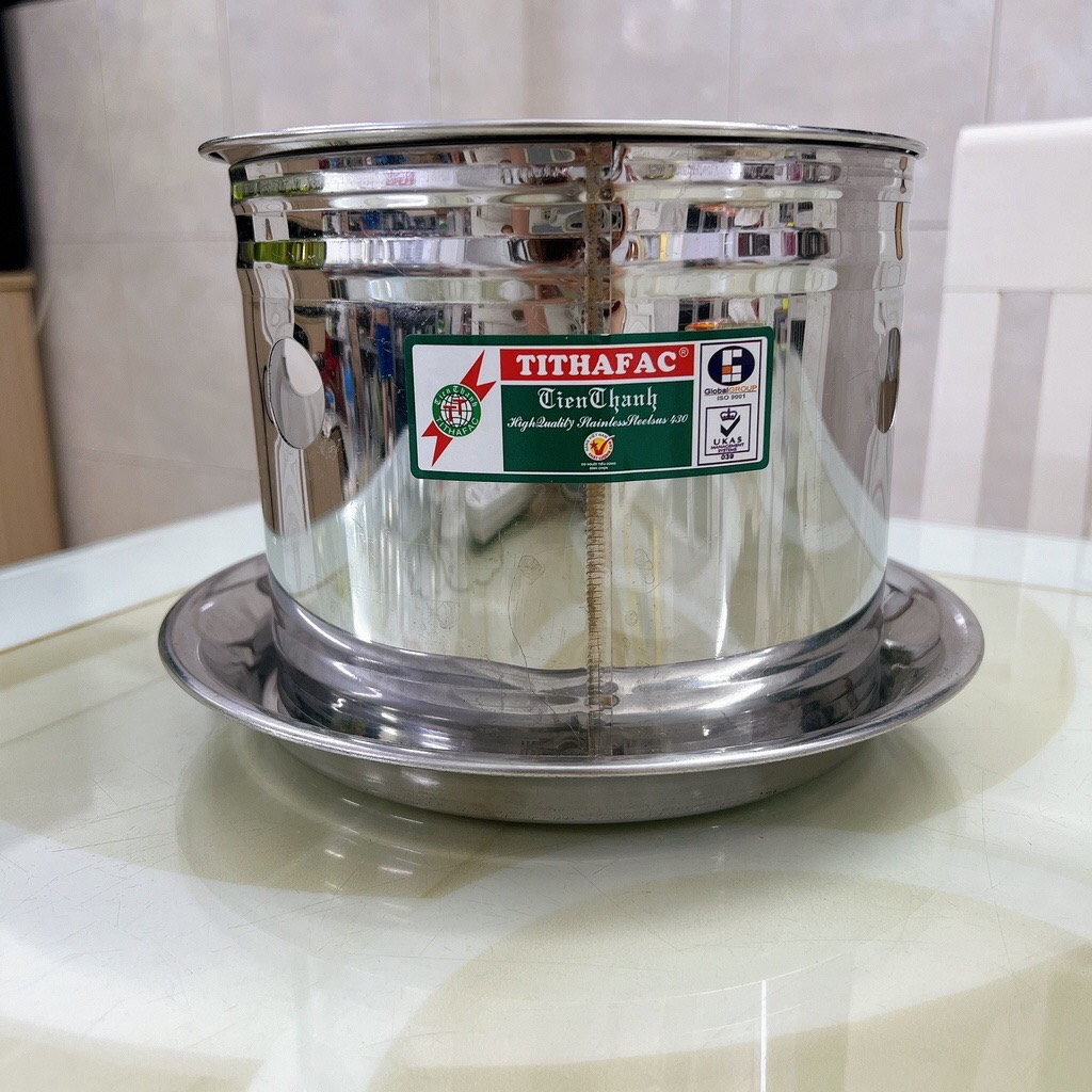 Lẩu inox  Bếp  1 người ăn -  Bộ Nồi lẩu Inox Kèm Bếp Cồn Dùng Cho Quán Ăn - Tiến Thành GIÁ SỈ