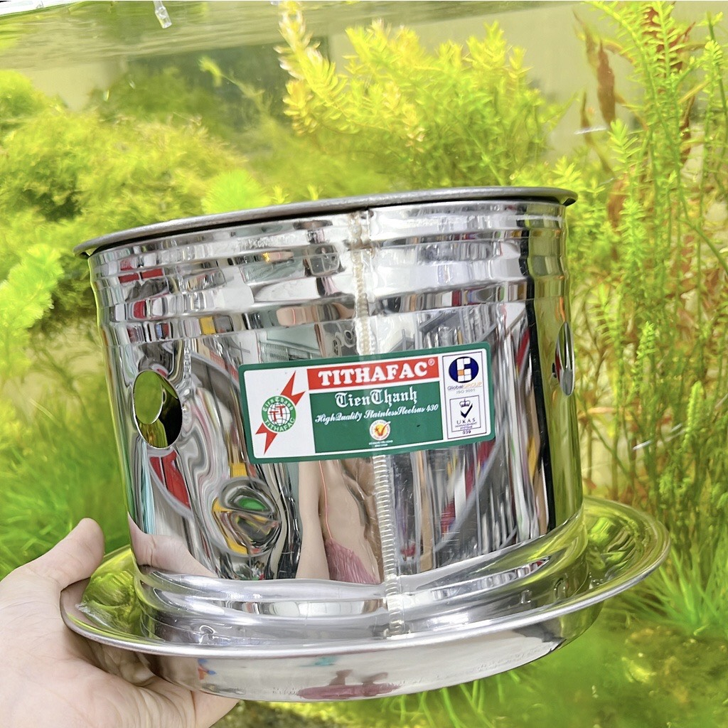 Lẩu inox  Bếp  1 người ăn -  Bộ Nồi lẩu Inox Kèm Bếp Cồn Dùng Cho Quán Ăn - Tiến Thành GIÁ SỈ
