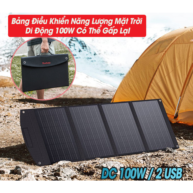 TẤM PIN NĂNG LƯỢNG MẶT TRỜI GẤP GỌN 100W | Shopee Việt Nam