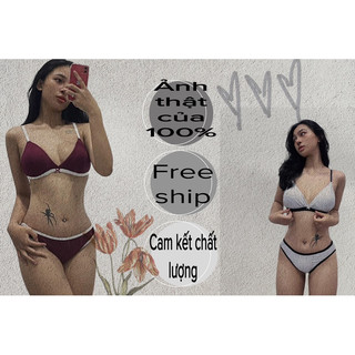 Set đồ lót Moon Colours không gọng mút mỏng tone nhiều màu - Hàng handmade - Mimi House
