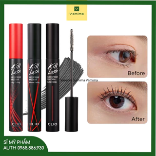 Mascara Clio Chống Nước Chuốt Mi Giữ Cong, Dài Dày Mi Chống Trôi Clio Kill Lash Superproof Mascara 7g