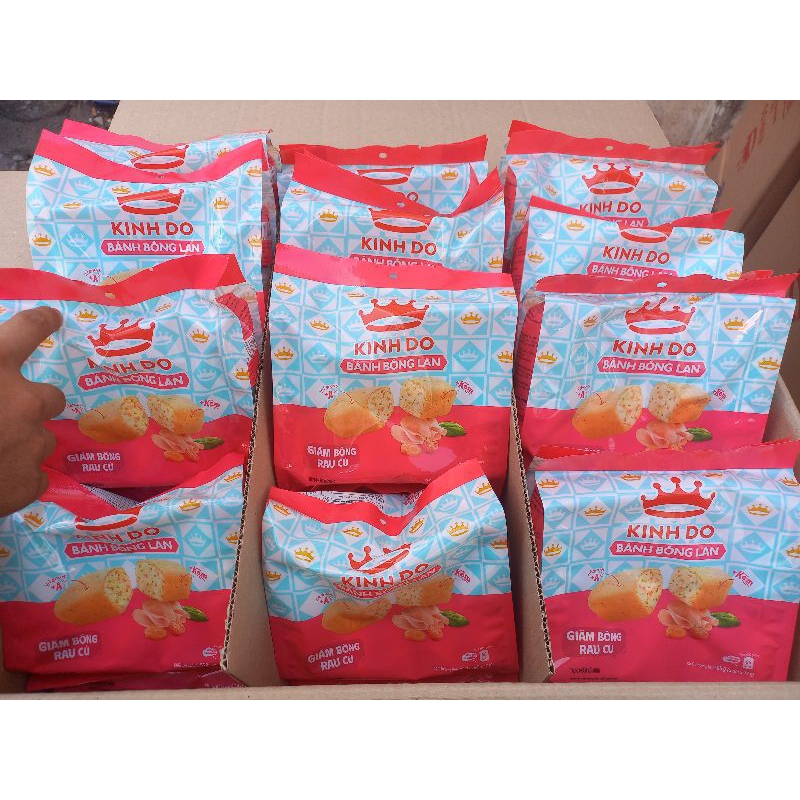 Bánh Bông lan Kinh Đô vị giăm bông rau củ gói 85gam | Shopee Việt Nam