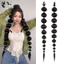 Tóc Giả Tết Hồ Lô 80cm (Giá 1 Bên) phong cách Cá Tính Qiqishop