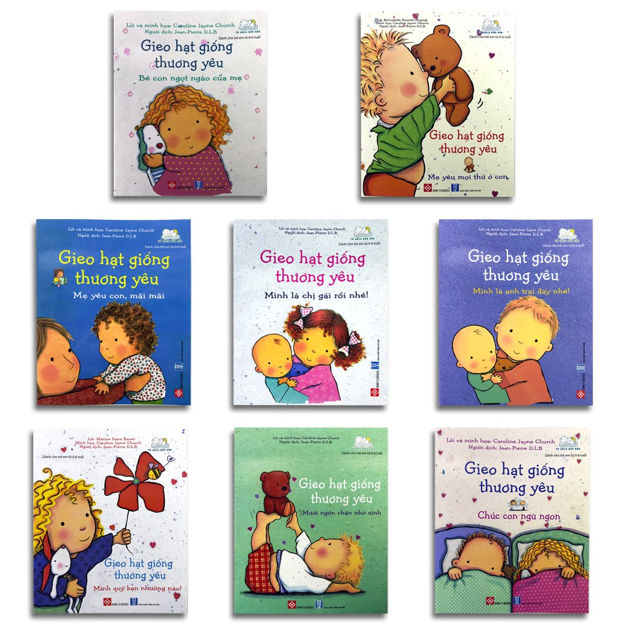 [Mã BMLTB200 giảm đến 100K đơn 499K] Sách - Bộ 8 cuốn Gieo Hạt Giống Thương Yêu dành cho trẻ em từ 0-6 tuổi