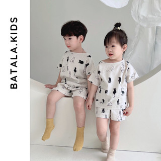 Set đồ linen cho bé Batala Kids, đồ bộ bé gái hoa nhí vintage phong cách Hàn Quốc cho bé từ 10-22kg LINENHOANHI