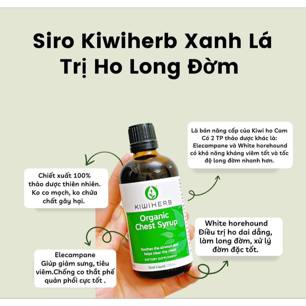 [DATE 2027][CHÍNH HÃNG][NEW ZEALAND] Kiwiherb Organic Chest Syrup ...