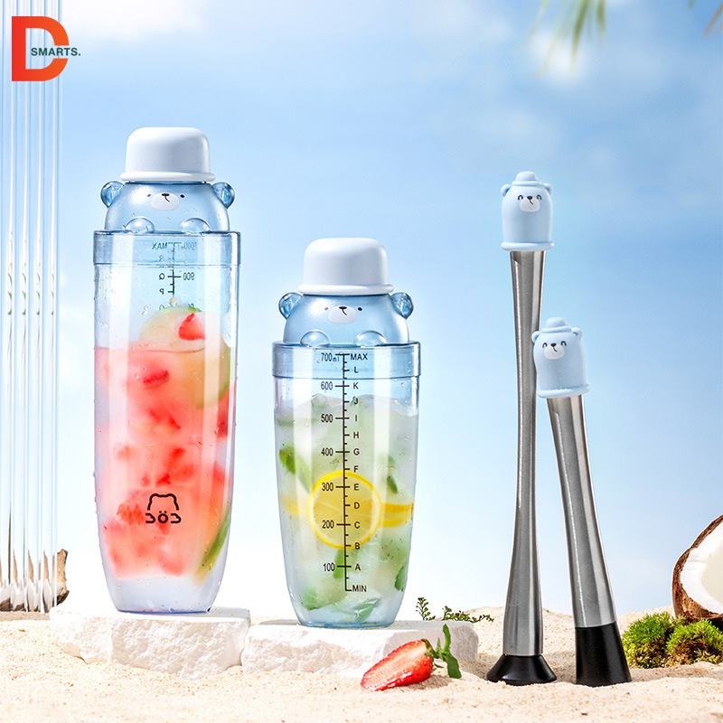 Bình lắc pha chế shaker kèm bộ dụng cụ đầy đủ 3 món | Shopee Việt Nam