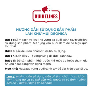 Lăn khử mùi Deonica dành cho nữ 50ml công nghệ SMART CONTROL nhập khẩu từ Nga