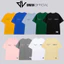 Áo thun unisex nam nữ trơn in logo Dwin basic nhiều màu phông form rộng cotton 100% AT01D
