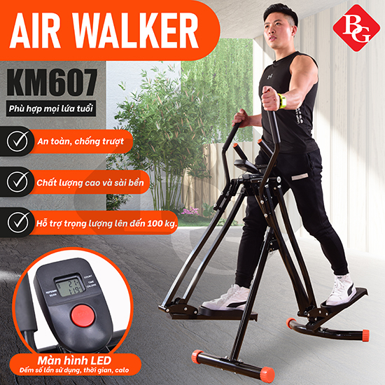 Ảnh BG Máy chạy bộ trên không KM607-Máy tập thể dục, thiết bị tập gym 1