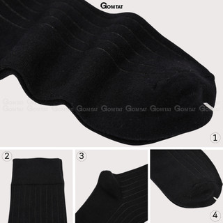 Hộp 5 đôi tất nam cổ cao công sở GOMTAT mẫu MIX04, vớ giày tây nam dài chất liệu cotton cao cấp - LUX-MIX04-CB5