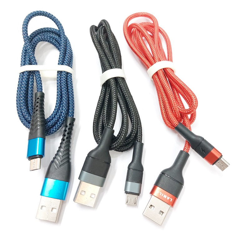 Cáp sạc Micro USB dây dù 1M dùng cho tất cả các dòng máy Chân Micro ...