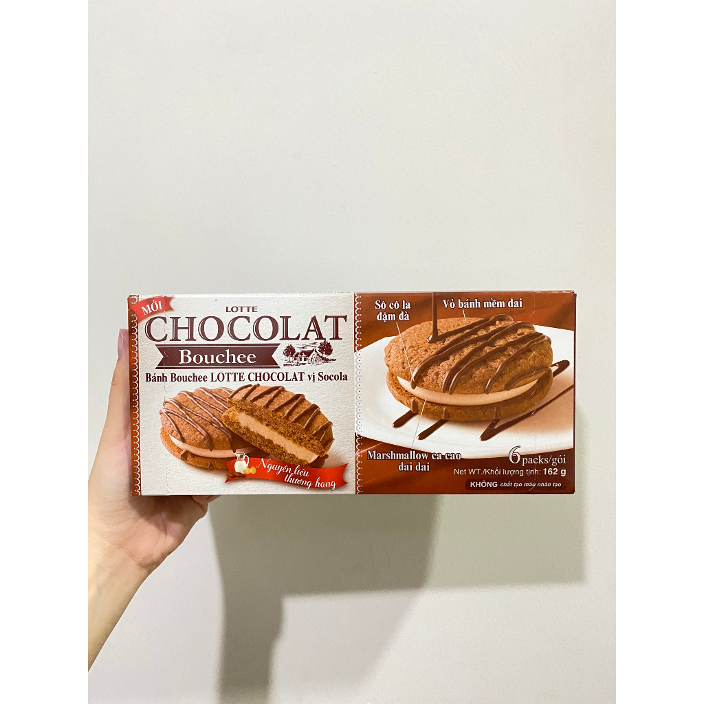 Bánh Lotte Chocolat Chocolate Pie (Hộp 168g-nhỏ) | Shopee Việt Nam