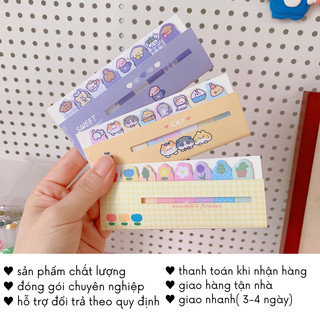 Giấy Note Đánh Dấu Trang Trong Suốt Cute Nhiều Màu Ghi Chú Nhớ Timo VPK47