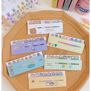 Giấy Note Đánh Dấu Trang Trong Suốt Cute Nhiều Màu Ghi Chú Nhớ Timo VPK47