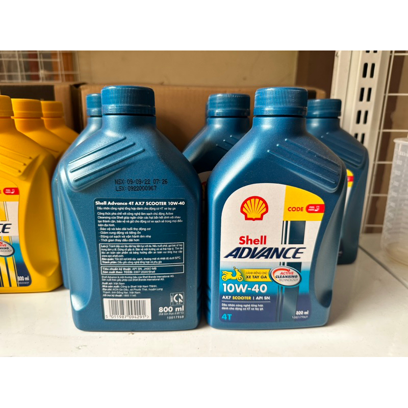 Shell Advance Ax7 10W40 Dành Cho Xe Tay Ga | Shopee Việt Nam